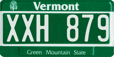 VT license plate XXH879