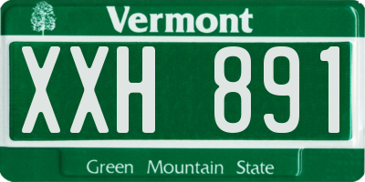 VT license plate XXH891