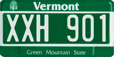 VT license plate XXH901