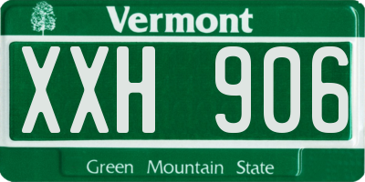 VT license plate XXH906