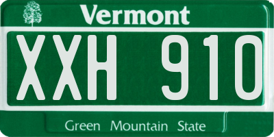 VT license plate XXH910