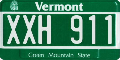 VT license plate XXH911