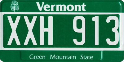 VT license plate XXH913
