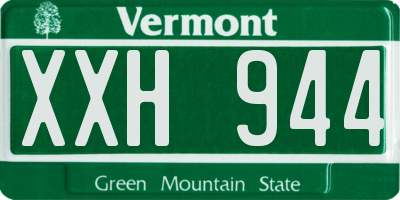 VT license plate XXH944