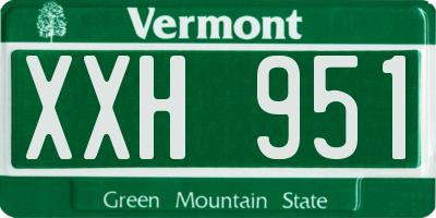 VT license plate XXH951