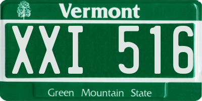 VT license plate XXI516
