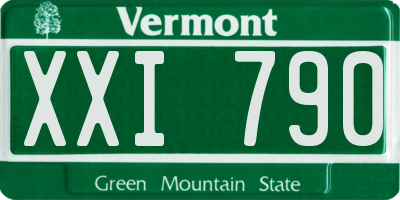VT license plate XXI790