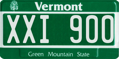 VT license plate XXI900