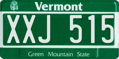 VT license plate XXJ515