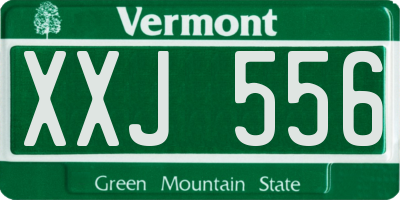 VT license plate XXJ556