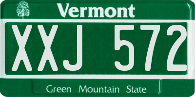 VT license plate XXJ572