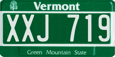 VT license plate XXJ719