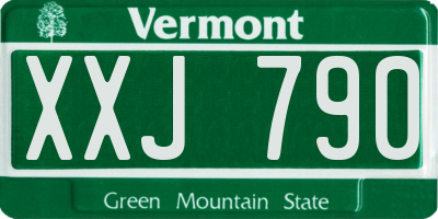 VT license plate XXJ790