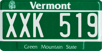 VT license plate XXK519