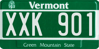 VT license plate XXK901