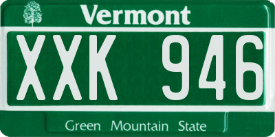 VT license plate XXK946