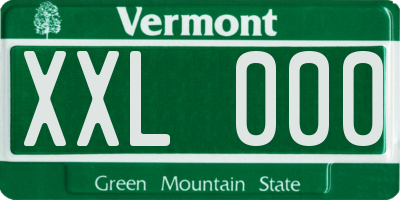 VT license plate XXL000