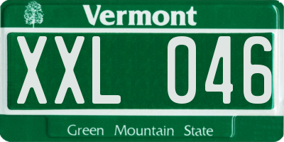 VT license plate XXL046