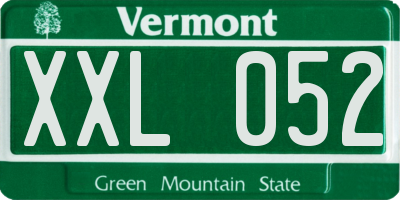 VT license plate XXL052
