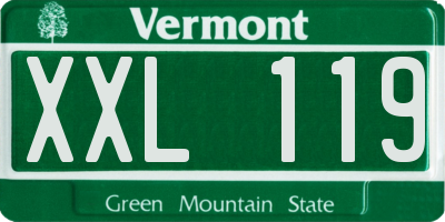 VT license plate XXL119
