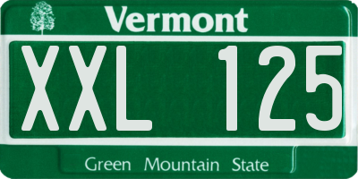 VT license plate XXL125