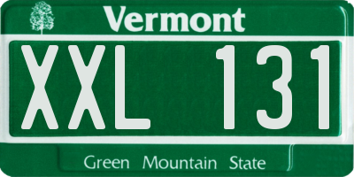 VT license plate XXL131