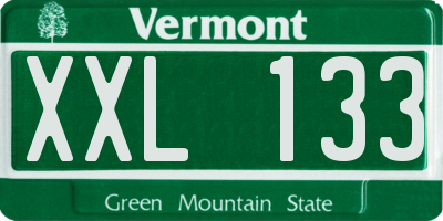 VT license plate XXL133
