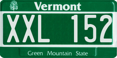 VT license plate XXL152