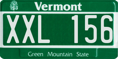 VT license plate XXL156