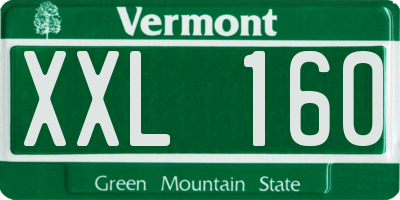 VT license plate XXL160
