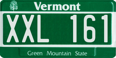 VT license plate XXL161