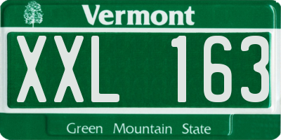 VT license plate XXL163