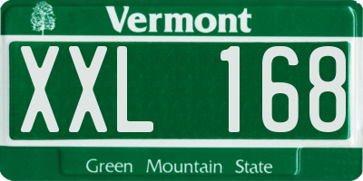 VT license plate XXL168