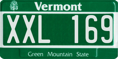 VT license plate XXL169