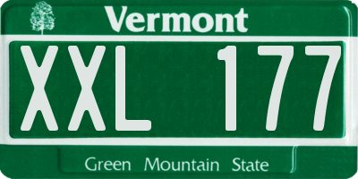 VT license plate XXL177