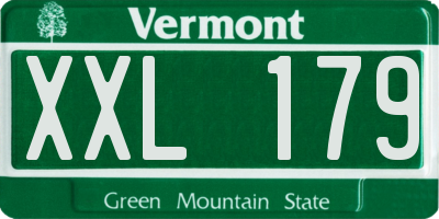 VT license plate XXL179