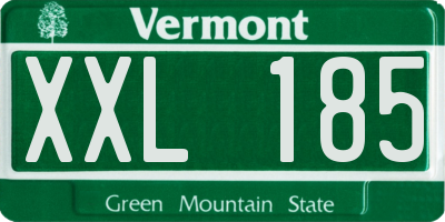 VT license plate XXL185