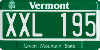 VT license plate XXL195