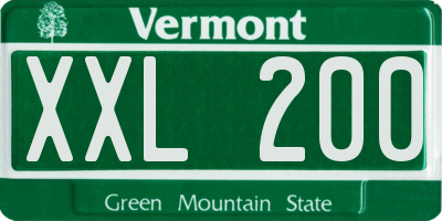 VT license plate XXL200