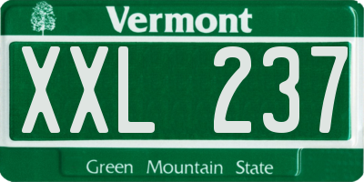 VT license plate XXL237