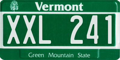 VT license plate XXL241