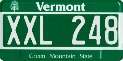 VT license plate XXL248