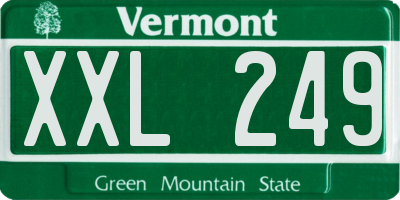 VT license plate XXL249
