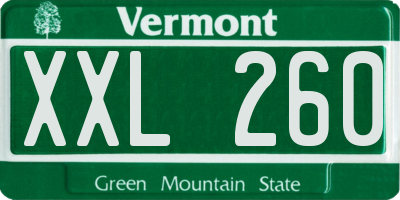 VT license plate XXL260