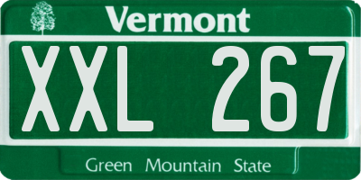 VT license plate XXL267