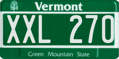 VT license plate XXL270