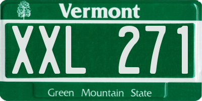VT license plate XXL271