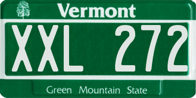 VT license plate XXL272