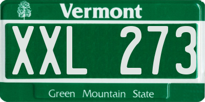 VT license plate XXL273