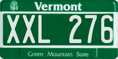 VT license plate XXL276